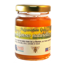 Charger l'image dans la galerie, Préparation grog "défenses naturelles" à base de miel de La Réunion, pot 125g