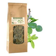 Charger l'image dans la galerie, Tisane « Relaxation » (tulsi, feuille de combava), sachet 30g
