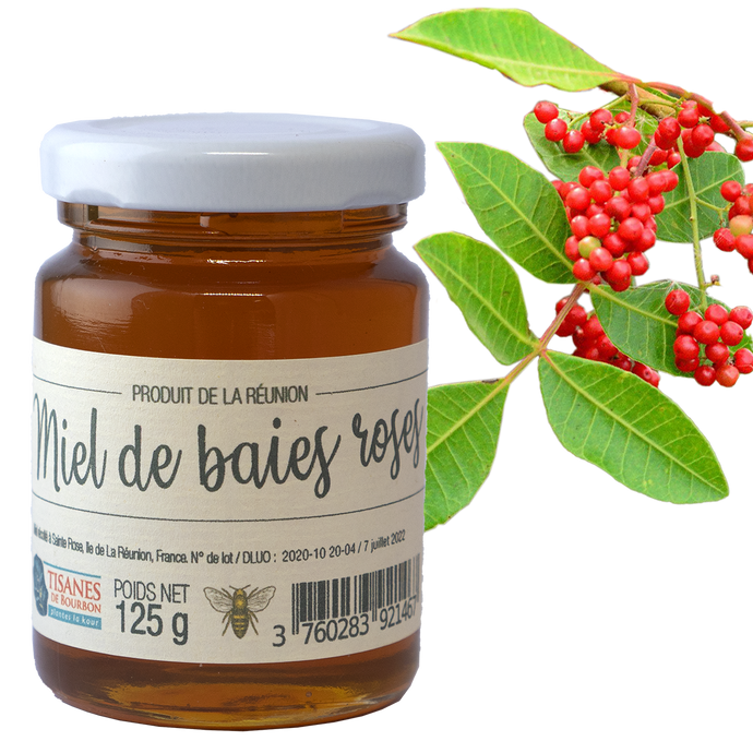 Miel de baies roses de La Réunion, pot 125g