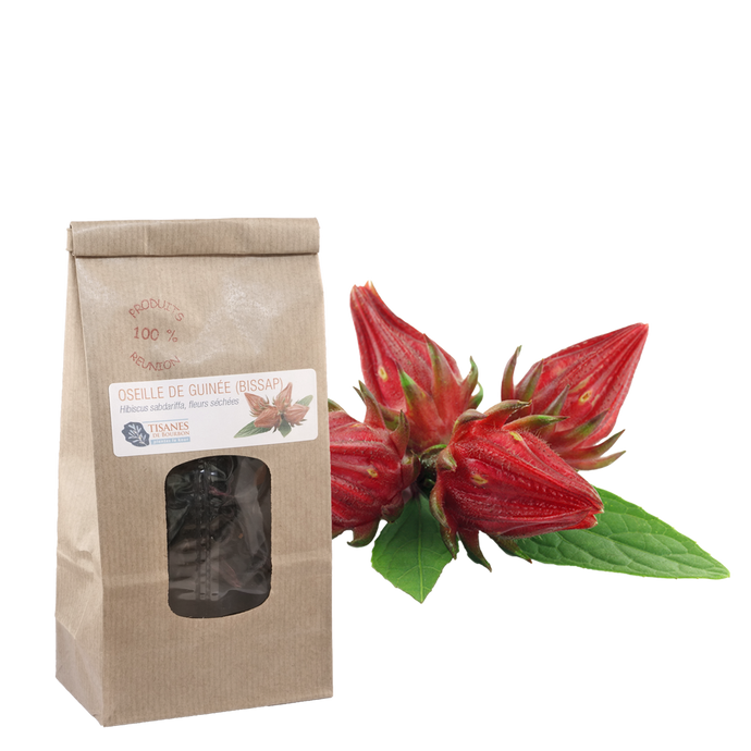 Carcadet - bissap (Hibiscus sabdariffa), fleurs séchées, sachet 20g –  Tisanes de Bourbon
